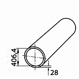Труба толстостенная 406,4х28 стальная