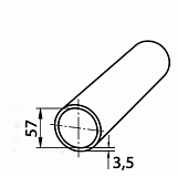 Труба электросварная 57х3.5 стальная